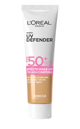 Uv Defender Fps 50+ Tono 2.0 Claro Efecto Make up 30g LOréal Paris