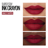 Labial Super Stay Ink Crayon 55 Make It Happen Maybelline