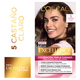 Tinte Permanente Excellence Creme 5 Castaño Claro