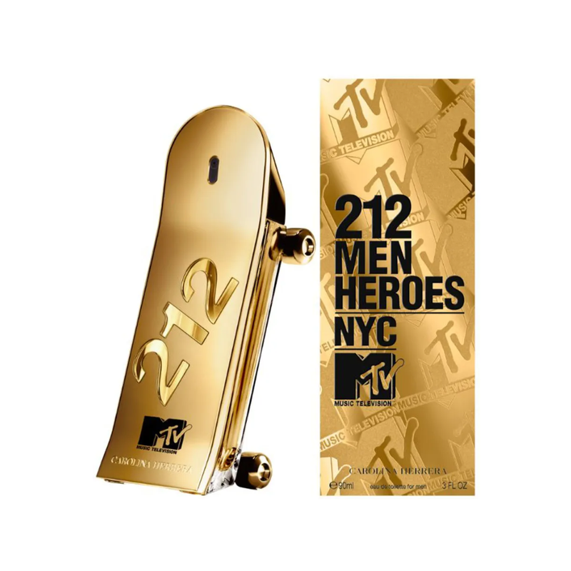 Perfume Carolina Herrera 212 Heroes MTV Edición Limitada 90 Ml EDT Hombre .