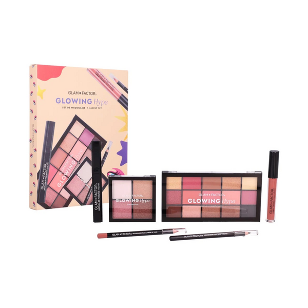 Set De Maquillaje Glowing Hype GLAM FACTOR