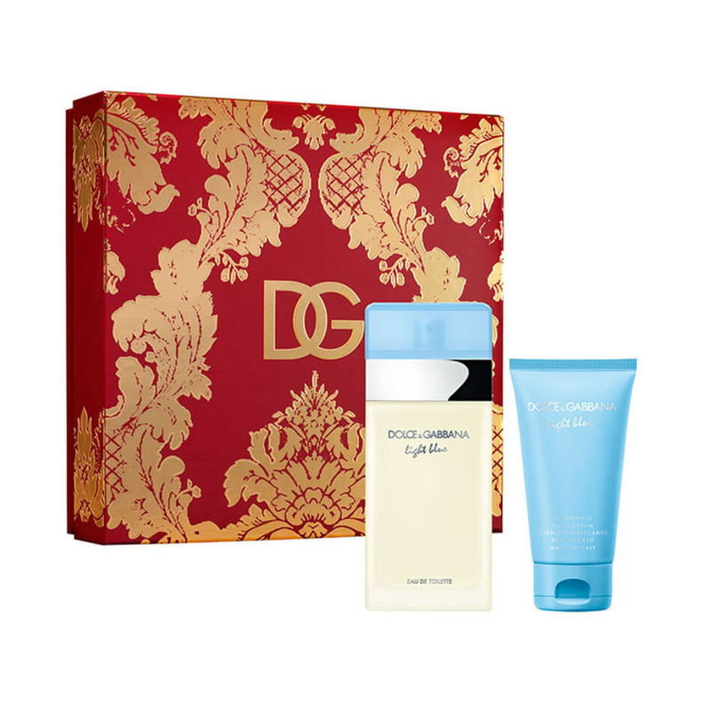 Set Dolce  And  Gabbana Light Blue EDT 100ml + Crema Refrescante 50ml