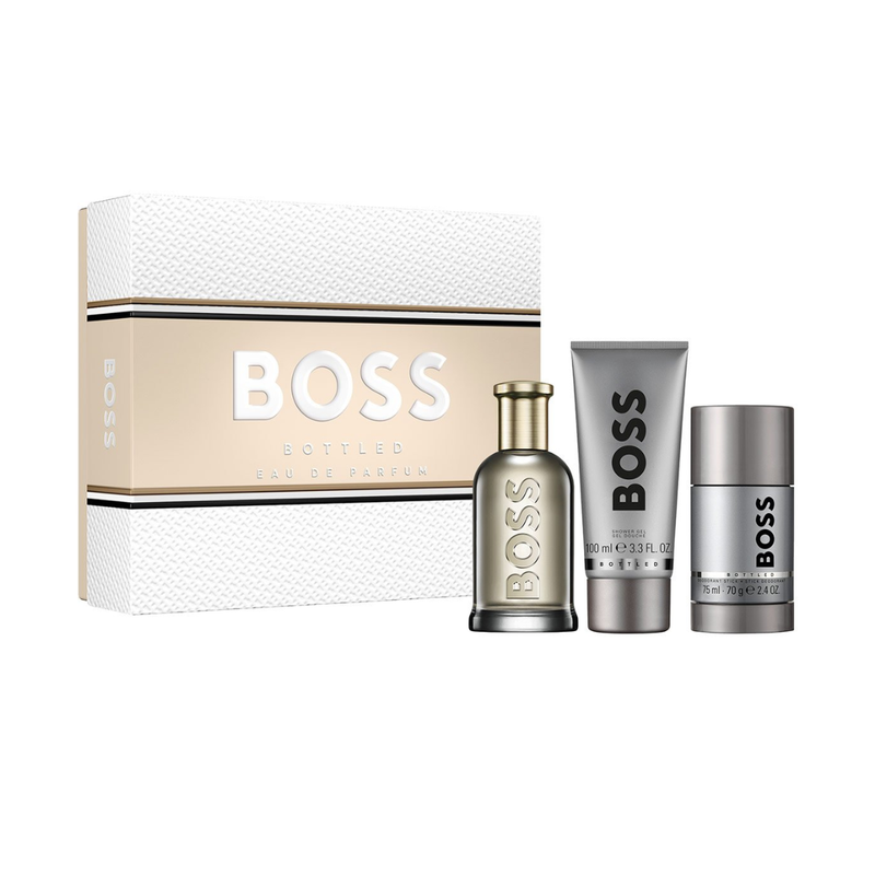 Set Perfume Boss Bottled EDP 100 ml + Shower Gel 100 ml + Deo 75 ml de Hugo Boss