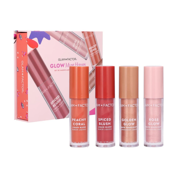 Set de Maquillaje Rubor Líquido + Iluminador Líquido GLAM FACTOR