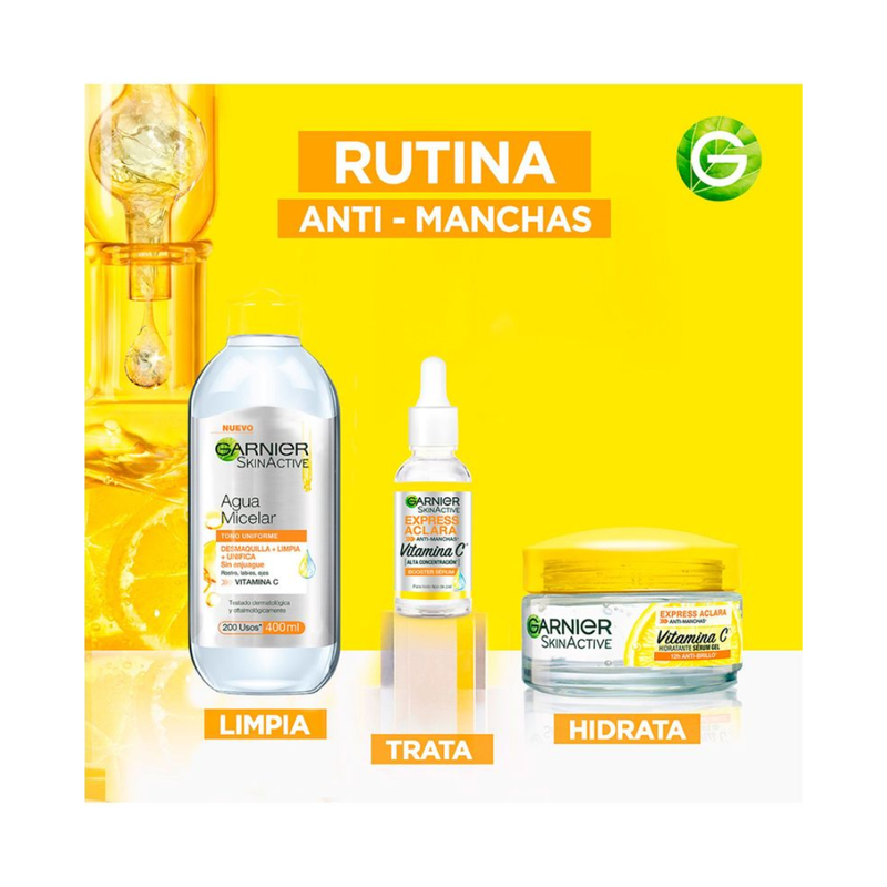 Set de Rutina Express Aclara Garnier Anti Manchas + Vitamina C