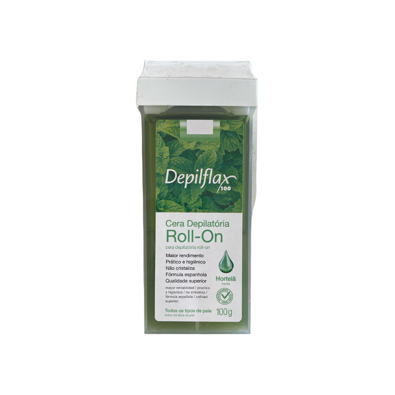 Cera Depilatoria Roll-On Menta 100g