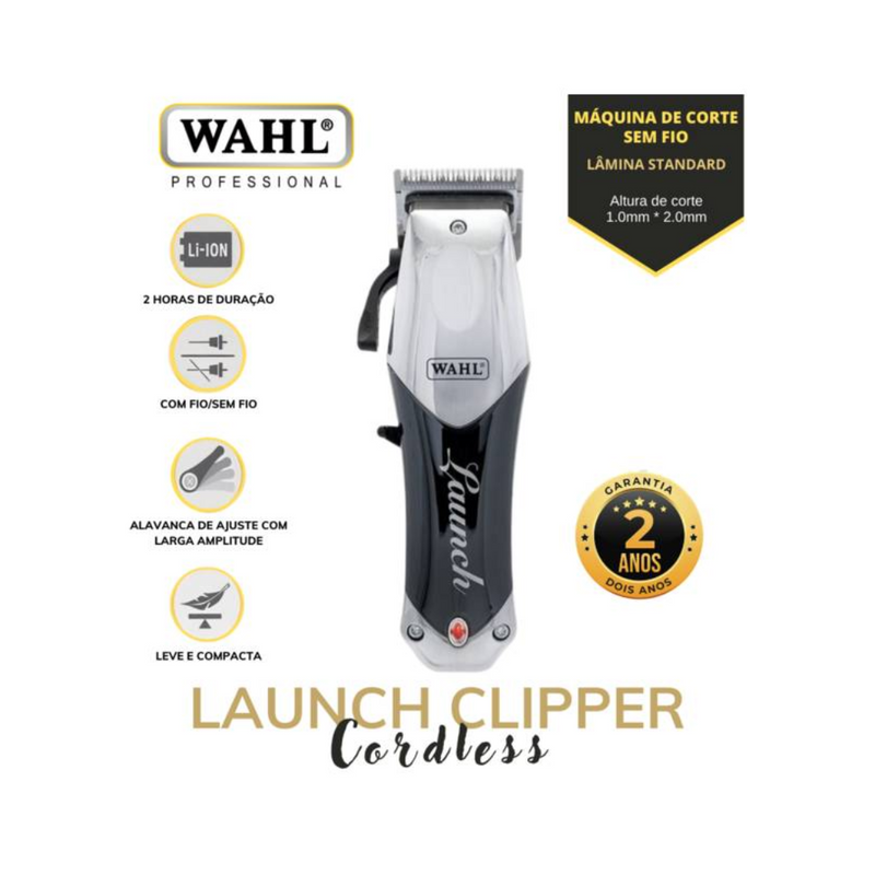 Máquina De Cortar Cabello Wahl Launch Clipper Cordless Bivolt 089908451018BRA